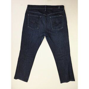 7 For All Mankind Size 33X29 Mens Standard Straight Blue Denim 5 Pocket Jeans